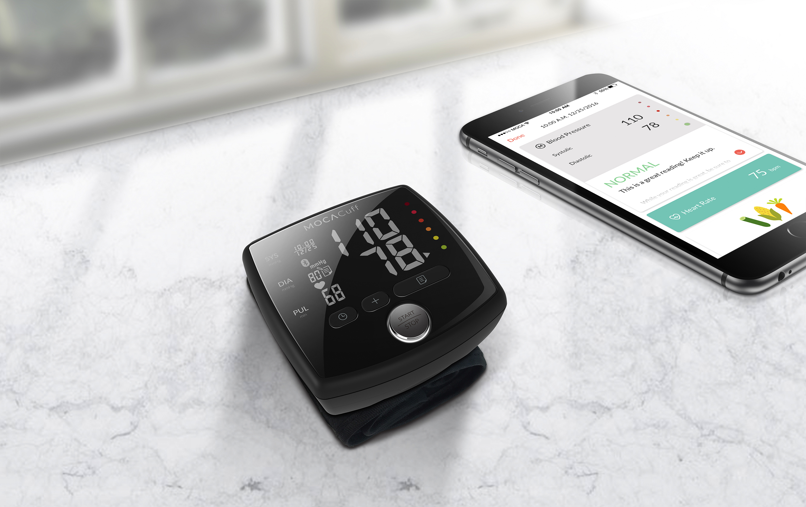 MOCAcuff – connected blood pressure monitor