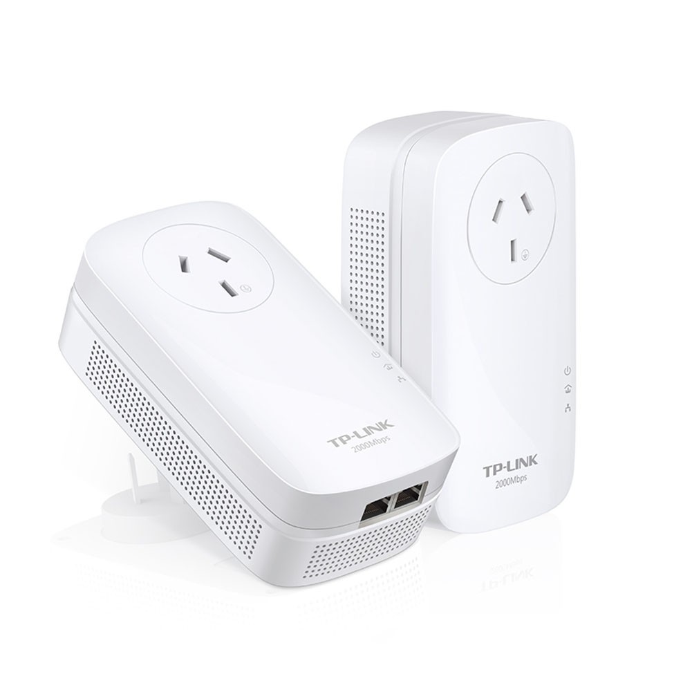 tp-link AV2000 2-Port Gigabit Passthrough Powerline Starter Kit